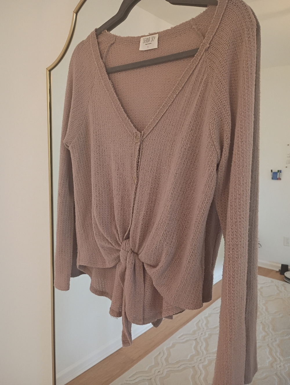 V-Neck Knit Top